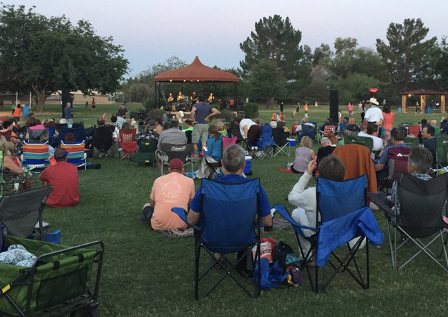 Family friendly neighborhood in Scottsdale Arizona with parks