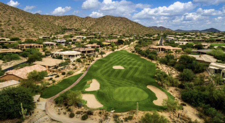 Living in 85259 Scottsdale AZ with desert views and neighborhood homes
