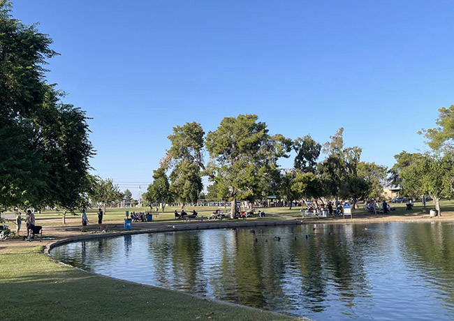 Street view of Park Scottsdale neighborhood in Scottsdale Arizona