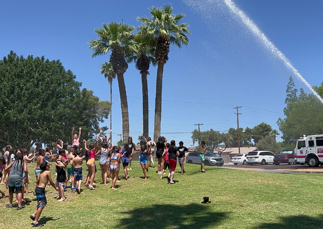 Kids playing at park in Scottsdale Arizona