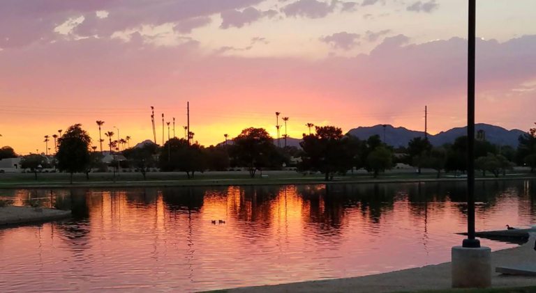 Scottsdale and Phoenix skyline comparison